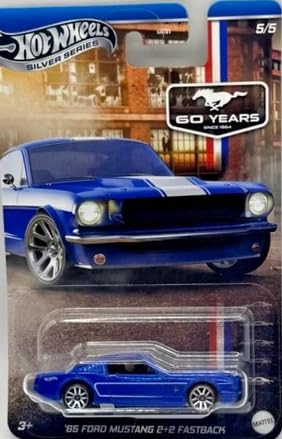 Amazon.com: Hot Wheels '65 Ford Mustang 2+2 Fastback, Silver